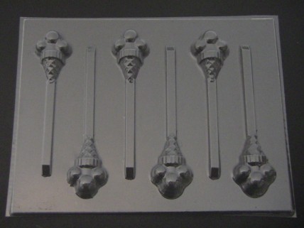 1521 Ice Cream Cone Chocolate or Hard Candy Lollipop Mold
